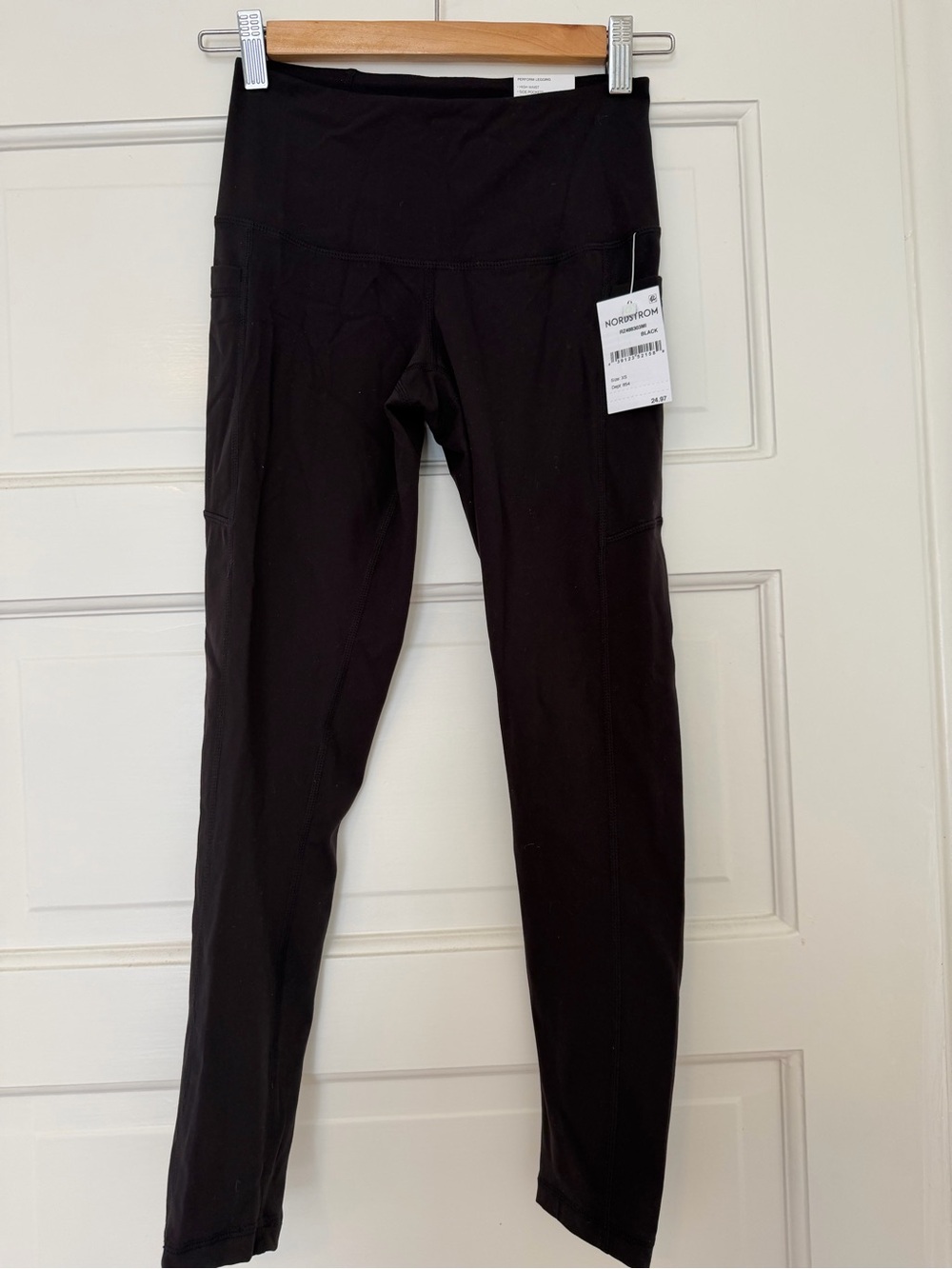 Z by Zella Black High-Waist 7/8 Leggings, XS. NWT